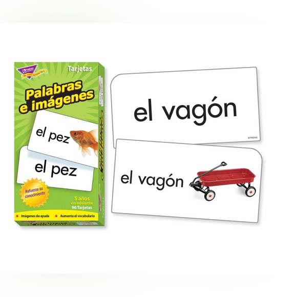 Palabras e imágenes (Spanish) Skill Drill Flash Cards NEW - Picture 3 of 4